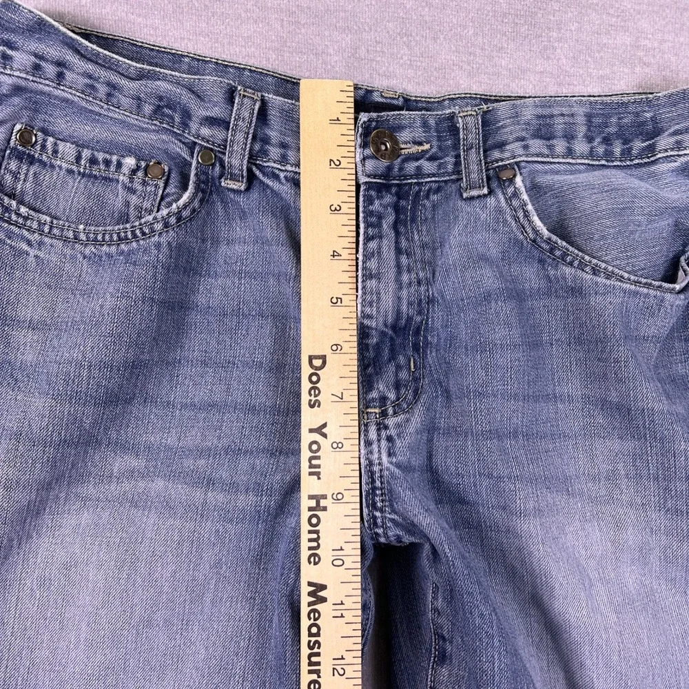 Apt. 9 Standard Fit Mid Rise Straight Leg Jeans Mens 34x34 Blue Denim
